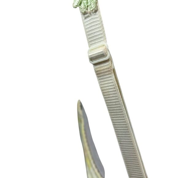 Mary Jo Avero Brand Pastel Watercolor Bra with Floral Straps Size 34D - Picture 12 of 13